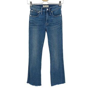 Madewell Cali Demi Boot 24 Raw Hem Medium Blue Was Denim Jeans Bootcut Pants